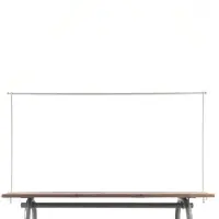 Van der leeden Tafelklem Wit 140 - 250 X 97 Cm