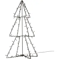 Intratuin 3D Boom Zwart H 77 Cm Met 120 Lampjes Warm Wit