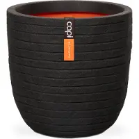 Capi Europe Bloempot Bol Row NL Zwart 35 34