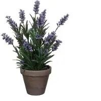 Mica Decorations Kunstplant Lavendel Blauw D 20 H 33 Cm