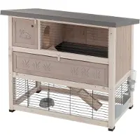 Ferplast Konijnenhok Ranch 120 Plus - Dierenverblijf - 117x69x101 cm Grijs 120