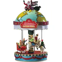 Lemax Kersthuisje Yuletide carousel 4,5V