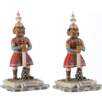 Luville Efteling Wachters Indische waterlelies 2 stuks - l4,5xw3,5xh12,5cm