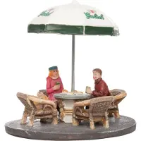 Intratuin De Brink Kerstdorpminiatuur Terrasset 14,5 X 13,5 X 15,5 Cm