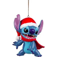 Disney Kerst Ornament Stitch Met Kerstmuts 6,5 X 7 X 10 Cm