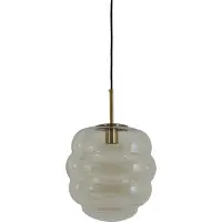 Light & Living Ø 30cm hanglamp Misty met amber glas