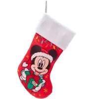 Disney Kerstsok Mickey En Vrienden Cadeau Rood 16,9 X 2 X 43,8 Cm