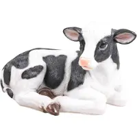 Farmwood Animals Tuinbeeld Kalf Liggend L 46,5x28,5x27cm Wit wit Kunststof Farmwood Animals
