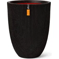 Capi Europe Vaas elegant lg groove d46h58 zwart