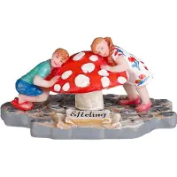 Luville Efteling bezoekers: Muzikale paddenstoel l7.5h3.5cm Luville 2022