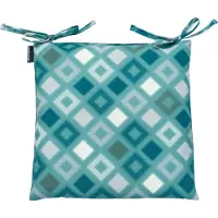 Madison Toscanekussen Grids Sea Blue (46 x 46 cm)