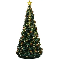 Lemax Kerstdorpminiatuur Jolly Xmas Tree (kerstboom) 11,5 X 11,5 X 24,5 Cm