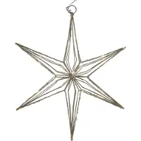 Intratuin Kerstster Arno Goud Met 25 Lampjes Warm Wit 4,5 X 30 X 31,5 Cm