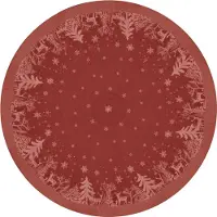Unique living Tafelkleed Rody 180cm diameter red