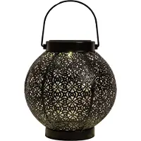 Anna's Collection Lantaarn Zwart D 18 H 19 Cm