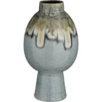Mica Decorations Vaas Helma Grijs D 21,5 H 38 Cm