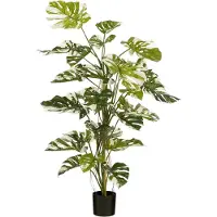 Mica Decorations Monsteraboom Kunstplant - H140 x Ø120 cm - Groen
