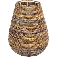 Van der leeden Vaas Abaca Naturel / Bruin D 38 H 40 Cm