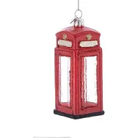 Kurt S. Adler Noble Gems Kurt Adler 4-Inch Glazen Britse Telefooncel Ornament voor Ch