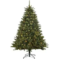 Black Box Kunstkerstboom Jade Met 140 Lampjes Warm Wit D 97 H 120 Cm