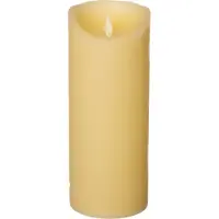 Anna's Collection LED Stompkaars Rustiek Crème Met Timer D 10 H 25 Cm
