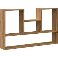 vidaXL Wandschap 99x15x60 cm bewerkt hout artisanaal eikenkleurig