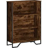 vidaXL Boekenkast 80x31x106 cm bewerkt hout gerookt eikenkleurig