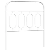 vidaXL Vervangend hoofdbord 80 cm metaal wit