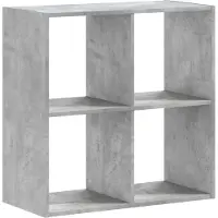 vidaXL Boekenkast 68,5x32x68,5 cm bewerkt hout betongrijs