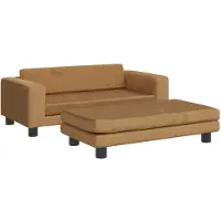 vidaXL Hondenmand met verlengstuk 100x50x30 cm fluweel bruin