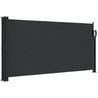 vidaXL Windscherm uittrekbaar 100x300 cm zwart