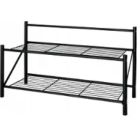 HA-MA TOOLS Brunbeste Metalen Schoenenrek - 65 x 25 x 37 cm - Zwart