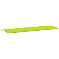 vidaXL Tuinbankkussen 200x50x7 cm oxford stof heldergroen