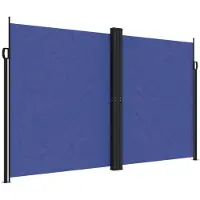 vidaXL Windscherm uittrekbaar 200x600 cm blauw
