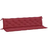 vidaXL Tuinbankkussens 2 st 200x50x7 cm oxford stof wijnrood