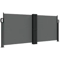 vidaXL Windscherm uittrekbaar 100x1000 cm antraciet