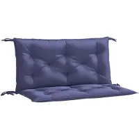 vidaXL Tuinbankkussens 2 st 100x50x7 cm oxford stof marineblauw