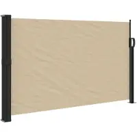 vidaXL Windscherm uittrekbaar 117x300 cm beige