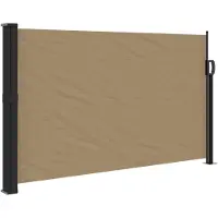 vidaXL Windscherm uittrekbaar 120x500 cm taupe