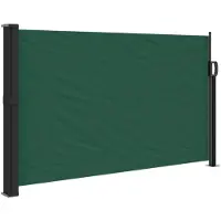 vidaXL Windscherm uittrekbaar 120x500 cm donkergroen
