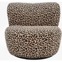 Sissy-Boy Anne draaifauteuil met leopard print
