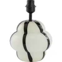 Light & Living Lampvoet Ø22x28 cm YLIEN glas crème-zwart+zwart
