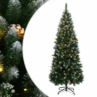 vidaXL - Kunstkerstboom - met - 300 - LED's - 180 - cm