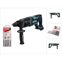 Makita Boormachine + slagboor, DHR 241 Z accuklopboormachine 18 V 2.0 J SDS plus + 5-delige boorset - zonder accu, zonder lader (Oplaadbare batterij)