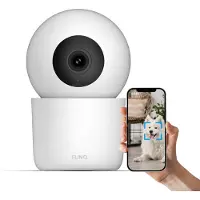 FlinQ Smart Huisdiercamera - Hondencamera met App - 2K Binnen Camera met Huisdier Detectie - Herkend Honden en Katten - Petcam voor Dieren