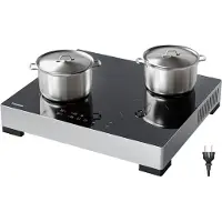 Kitchenbrothers - Inductie Kookplaat - Vrijstaand - 60 Cm - 4 Zones - 1 Fase Aansluiting - RVS