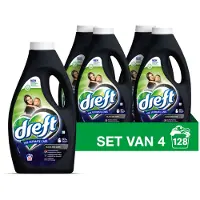 Dreft 4x Vloeibaar Wasmiddel Zwart & Donker 32 Wasbeurten 1,4 Liter