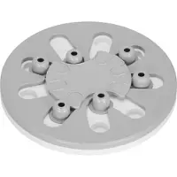 Springos Voerbak - Hondenspeelgoed - Interactief - Educatief - Honden - Katten - Grijs/Wit