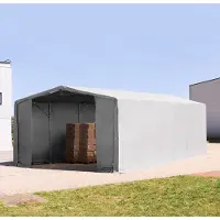 TOOLPORT Tenthal 8x12 m, PRIMEtex zeil, grijs, zonder statica