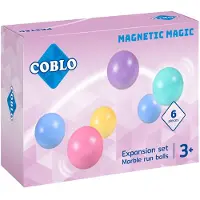 Coblo knikkerbaan ballen 6 stuks pastel